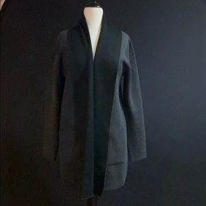 Adrienne Vittadini Open Front Shawl Cardigan Sz L